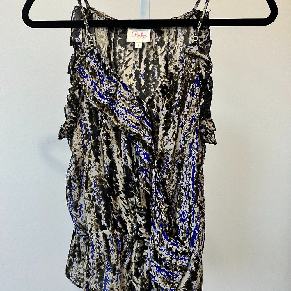 Parker camisole tank with marbled pattern | size S